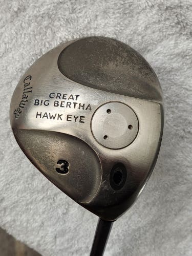 Men's Callaway Great Big Bertha Hawk Eye 3 Wood RH; Graphite Shaft