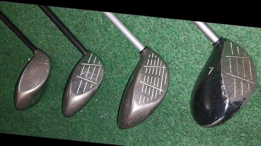 (4) Callaway Fairway Woods BB Warbird 4+, GBB Warbird 5, Steelhead #5, Steelhead Plus #7