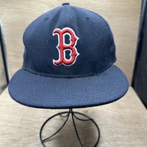 Boston Red Sox MLB New Era 59fifty Fitted Hat Official On Field Cap Size 7 1/4