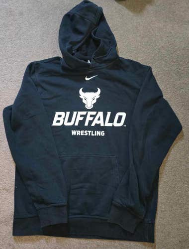 University at Buffalo UB Bulls Wrestling Team Issued Nike Hoodie Medium