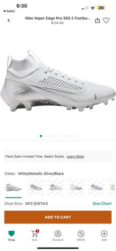 Nike Vapor Pro 360 2 Football Cleats