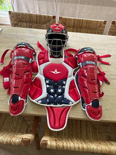 All-Star 12-16 catcher gear.