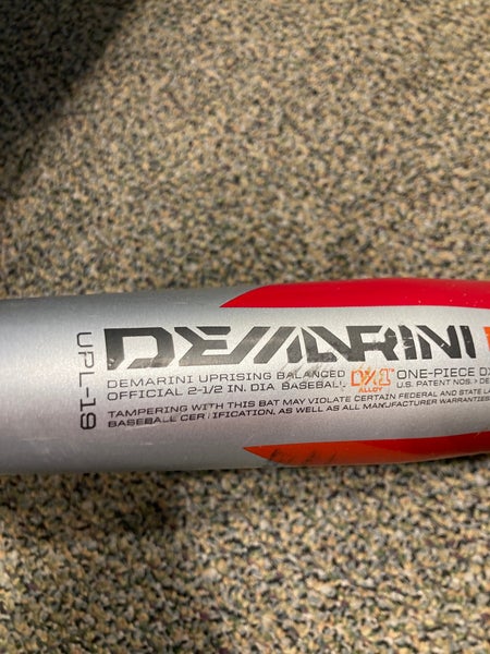 2019 DeMarini Uprising Bat USABat Certified (-10) Alloy 17 oz 27"