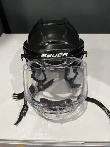 Bauer Hockey Helmet With Full Face Shield.
