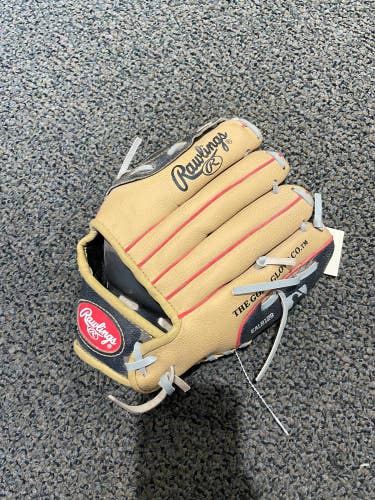 Brown Used Kid Pitch (9YO-13YO) Rawlings Player series Left Hand Throw Infield Baseball Glove 10"