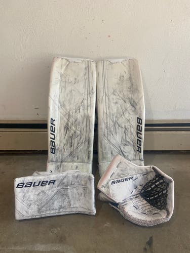 Used  Bauer Regular Pro Stock Goalie Full Set