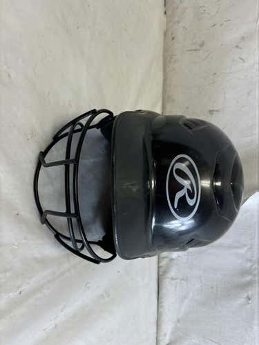 Used Rawlings Rcfh 6 1 2 - 7 1 2 Fastpitch Softball Batting Helmet W Mask