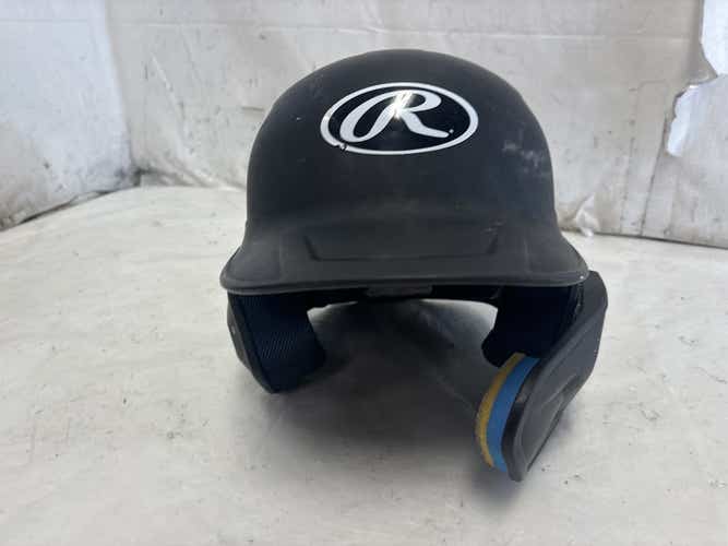 Used Rawlings Mach Jr Reva 6 3 8 - 7 1 8 Baseball And Softball Batting Helmet W Jaw Guard