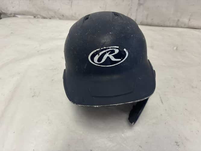 Used Rawlings Mach Ext Sr Reva 6 7 8 - 7 5 8 Baseball And Softball Batting Helmet W Jaw Guard