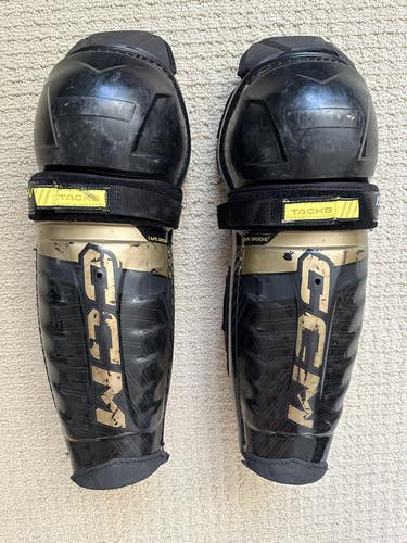 Used Senior CCM Tacks AS-V Pro 14" Shin Pads