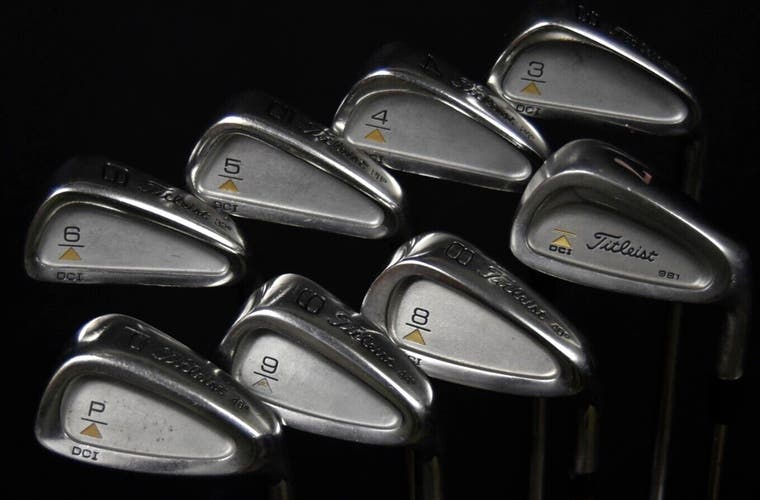 TITLEIST DCI IRON SET 3 4 5 6 7 8 9 P FLEX:STIFF LENGTH:(5)38.5IN RH