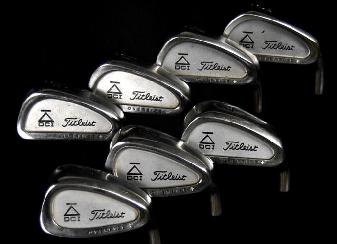 TITLEIST DCI IRON SET 3 4 5 6 7 8 9 FLEX:STIFF LENGTH:(5)39IN RH NEW GRIPS