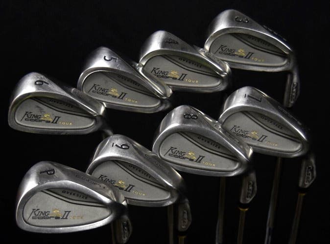 KING COBRA TOUR IRON SET 3 4 5 6 7 8 9 P FLEX:STIFF LENGTH:(5)38IN RH NEW GRIPS