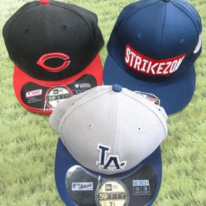 59Fifty New Era Flex - LA Dodgers Cincinnati Reds- 7 1/2, Strikezon Sm/M Hat Cap