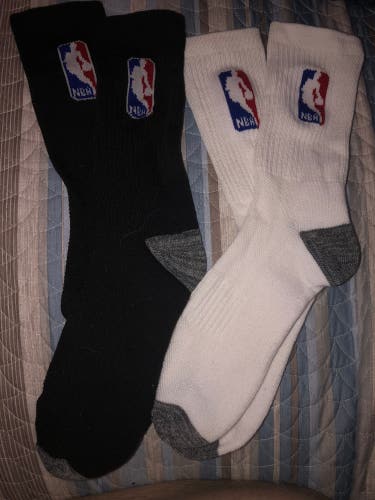 NBA Black/White New Large  Socks