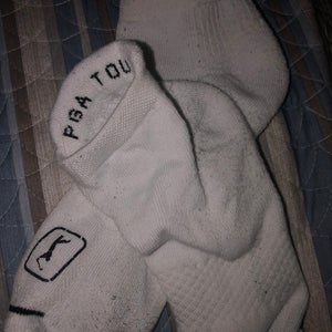 PGA White Used Large  Socks