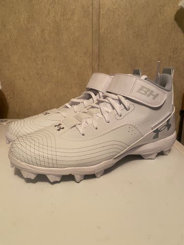 Under Armour Harper 7 Mid RM Baseball Cleats White 3025587-100 Men’s Size: 12