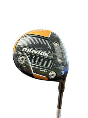 Used Callaway Mavrik Max 3 Wood Stiff Flex Graphite Shaft Fairway Woods