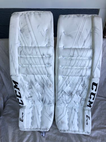 Used 34" CCM Extreme Flex E4.9 Goalie Leg Pads