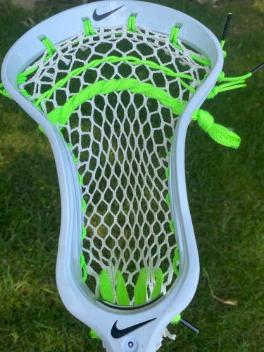 NEW Nike ceo 3 lacrosse head Pro Strung Hero X Mesh And Hero Strings