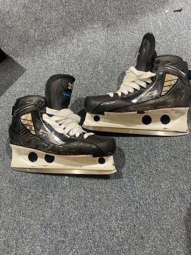 Used Senior True Anderson Pro Stock 10 Custom Pro Hockey Goalie Skates