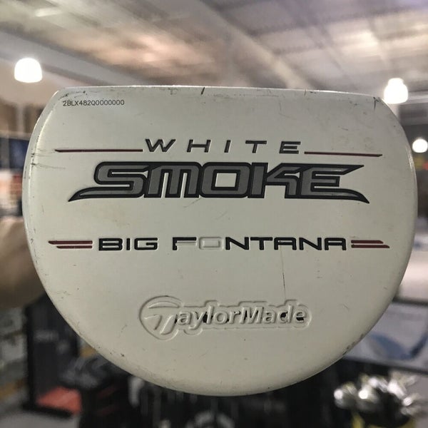 TaylorMade White Smoke Mallet Putter 33” Left Handed Super Stroke 10.5" Grip