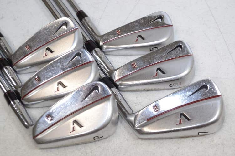 Nike Victory Red Forged TW Blade 5-PW Iron Set Right X-Stiff DG Steel # 177344