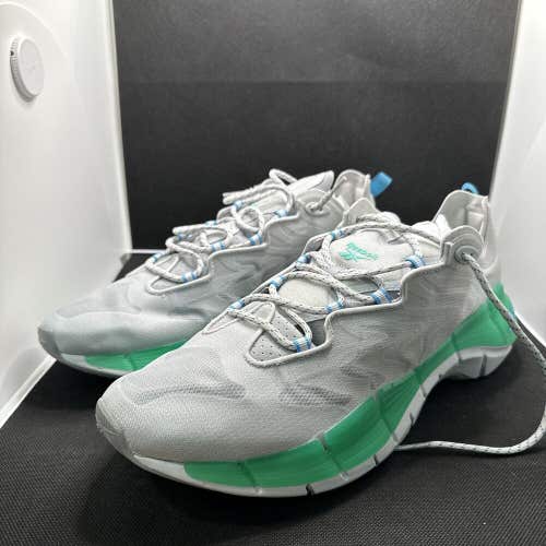 Reebok Zig Kinetica 2 H00024 Sneakers Men's US 13 Gray Green Running Shoes Z236