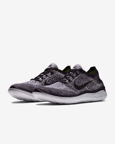 Nike Free RN Flyknit 2018 942839-101 Sneaker Womens 6.5 Black Running Shoes X966