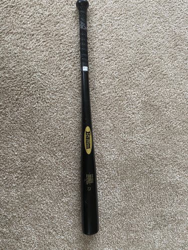 Used  Baum BBCOR Certified Wood Composite 30 oz 33" Gold Stock Bat