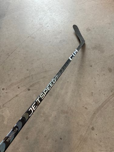 Used Senior CCM Left Hand P92M 95 Flex Pro Stock JetSpeed FT5 Pro Hockey Stick