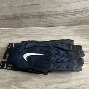 NWT men's 3XL nike D-TACK 6.0 Padded Lineman Navy/White Football Gloves