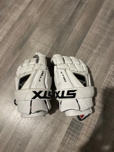 Used STX Cell IV Lacrosse Gloves Small