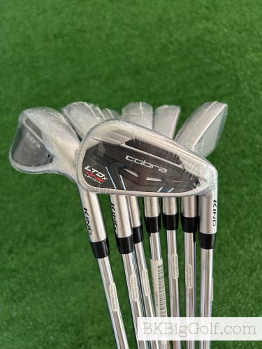 NEW Cobra LTDx One Length Iron Set 5-G / KBS Tour One Length Regular