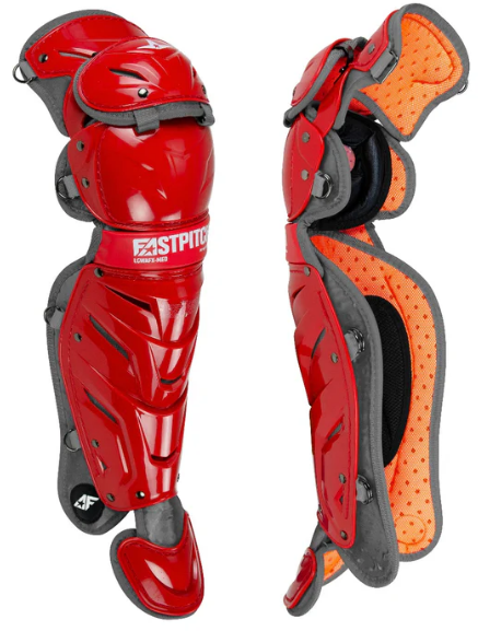 All-Star AFX Catcher's Leg Guard - Small - Scarlet