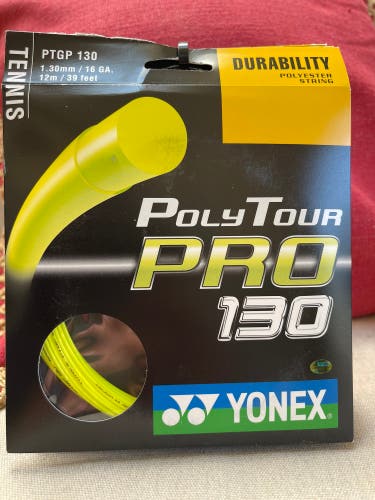 Yonex Poly Tour Pro 130 / 16 string - (5) Sets Neon