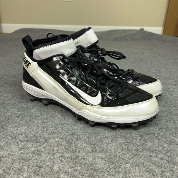 New in box mens Nike air zoom assassin td football cleats black white metallic New no box nike air zoom assassin TD football | Mercari main image 4