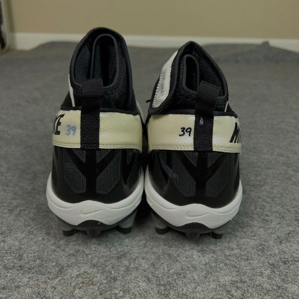 Nike Mens Football Cleats 15 Black White Shoe Lacrosse Air Zoom Super Bad TD