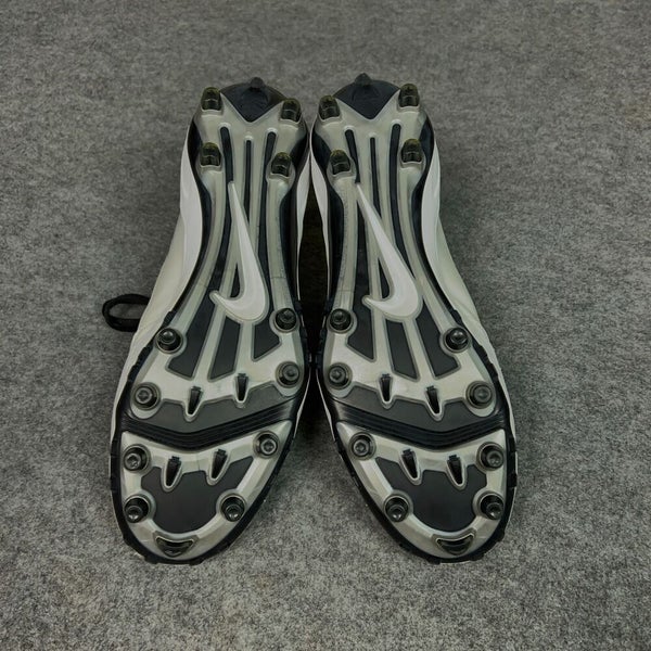 Nike Mens Football Cleats 15 Black White Shoe Lacrosse Air Zoom Super Bad TD