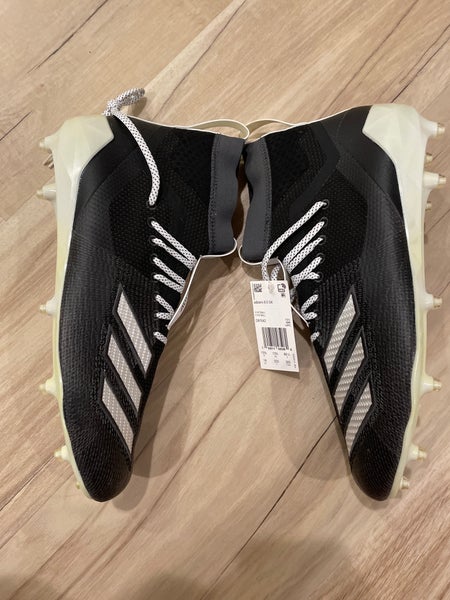 New Black Adizero 8.0 SK Cleats (Size 14 - D97642)