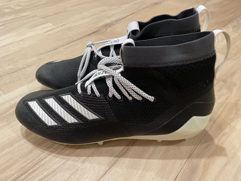 New Black Adizero 8.0 SK Cleats (Size 14 - D97642)
