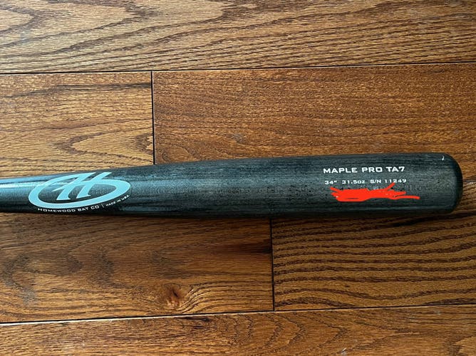 Pro Issue Homewood Maple Bat TA7 34/31.5 AND Old Hickory AP5 Bundle