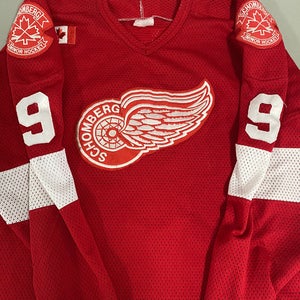 Schomberg Red Wings mens large game jersey #9