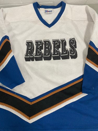 Rebels XL white game jersey #15