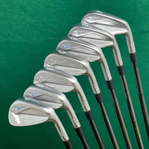 Mizuno JPX 919 Tour Forged 4-PW Iron Set KBS $-Taper 130 Black Steel Extra Stiff