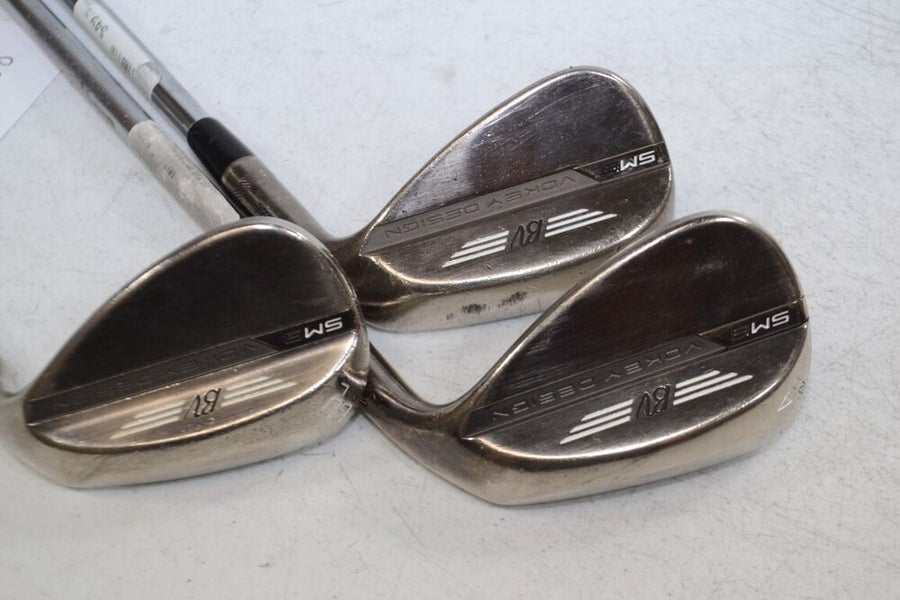 Titleist Vokey SM8 Brushed Steel 50*, 54*, 60* Wedge Set Right Steel # 177388