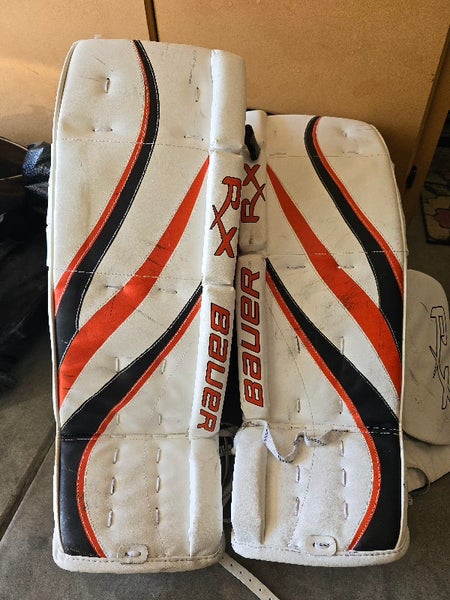 Used 34" Bauer RX4 Goalie Leg Pads Pro Stock