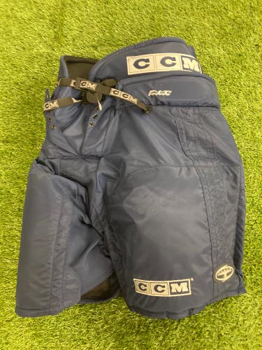 Blue Used Senior Medium CCM Pro Tacks Hockey Pants
