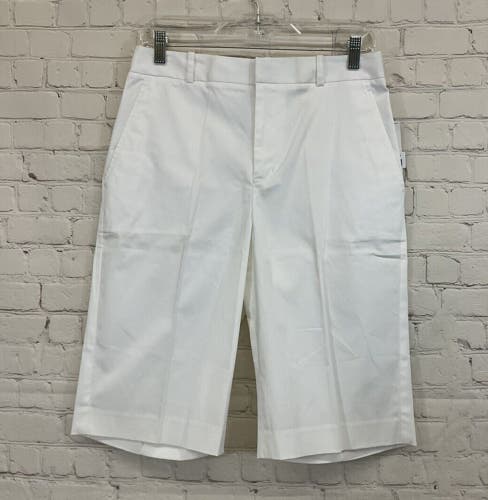 Ralph Lauren Golf Womens Classic Fit 5852717CAYL Size 6 White Long Shorts NWT