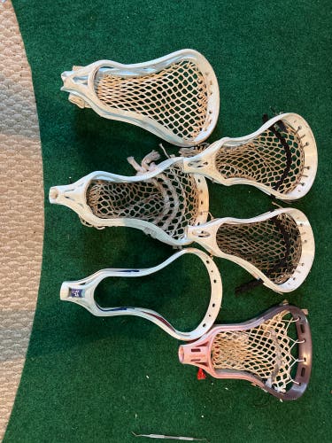 Multiple lacrosse heads